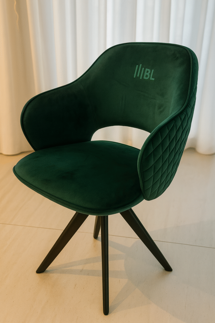 Prémium zöld bársony karosszék – BL Design