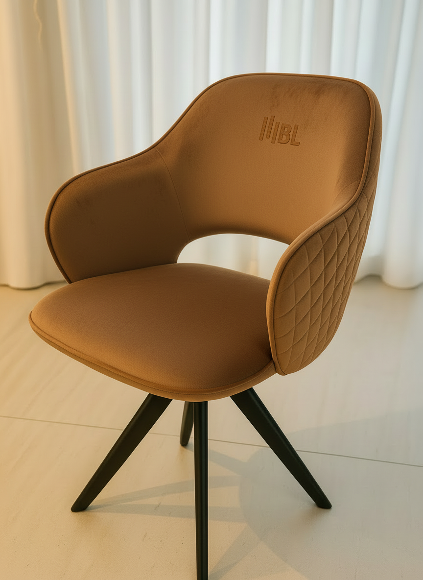 Prémium barna bársony karosszék – BL Design