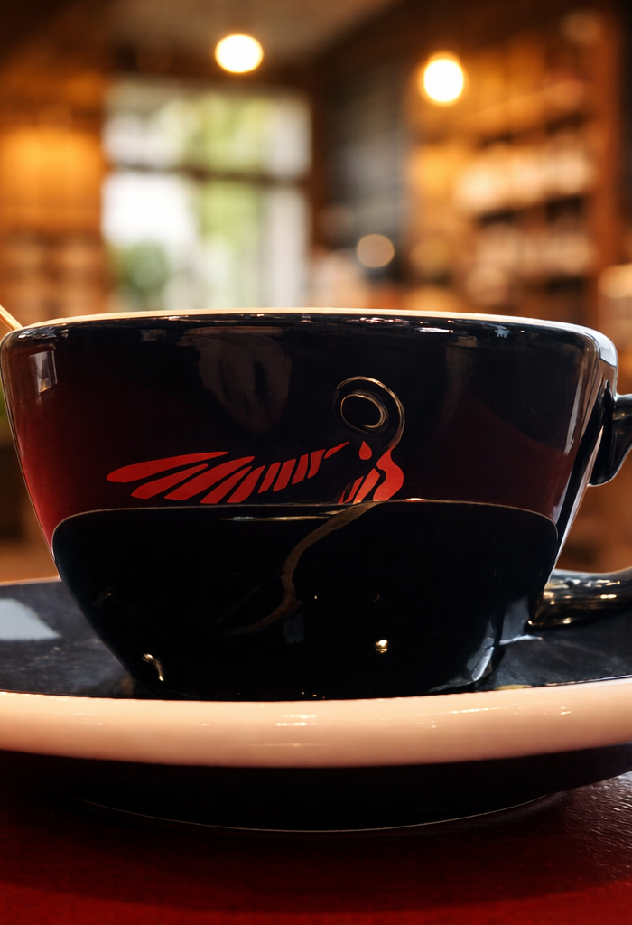 Vízangyal – egyedi cappuccinós csésze