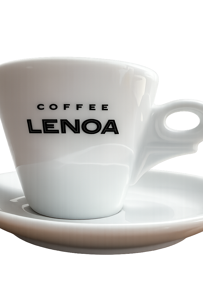 Egyedi Lenoa Coffee cappuccinós kávéscsésze