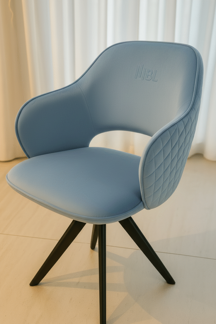 Prémium púder bársony karosszék – BL Design