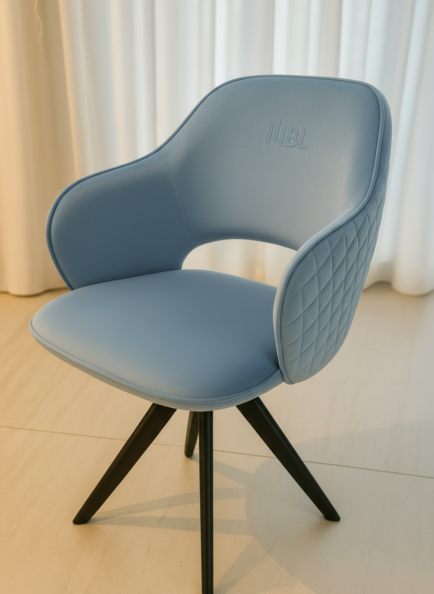 Prémium púder bársony karosszék – BL Design